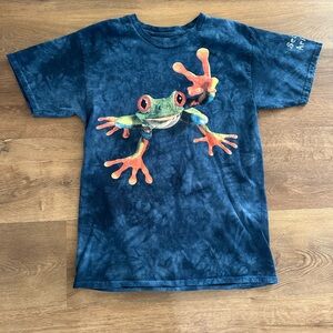 The Mountain Blue Tie-Dye FROG T-Shirt From Sedona Arizona Size Large